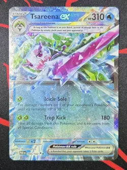 Tsareena EX 046/182 Double Rare Pokemon TCG Sv Paradox Rift PACK FRESH NEAR MINT - Image 1