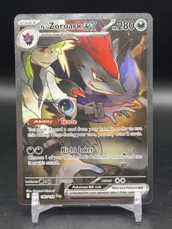 N's Zoroark ex 185/159 Pokemon Journey Together Special Illustration Rare NM - Image 5