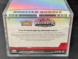 Pokemon TCG S&V Prismatic Evolutions Booster Bundle Display Case w/Acrylic Case - Image 3