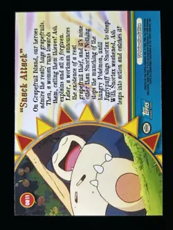 2000 Topps Pokemon Series 3 #OR11 Snack Attack Blue Logo 1st Orange Island Three - Image 2