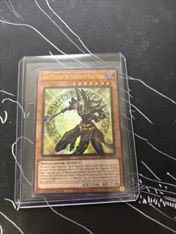 *** DARK MAGICIAN THE MAGICIAN OF BLACK MAGIC *** ULTRA RARE INFO-EN006 YUGIOH! - Image 1