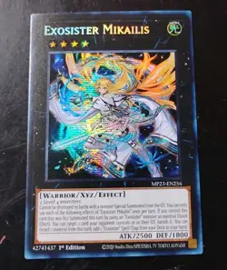 Yu-Gi-Oh Exosister Mikailis Prismatic Secret Rare MP23-EN256 1st Ed NM/MINT - Image 1