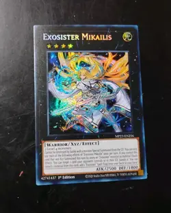 Yu-Gi-Oh Exosister Mikailis Prismatic Secret Rare MP23-EN256 1st Ed NM/MINT - Image 2