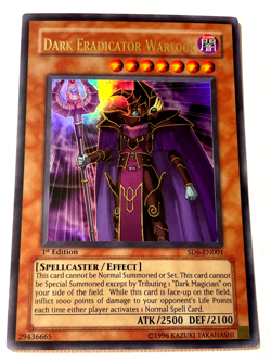 Yugioh Dark Eradicator Warlock SD6-EN001 Ultra Rare 1st Ed - Image 1
