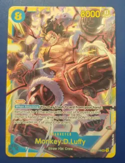 Monkey D Luffy OP11-118 SEC Learn Together One Piece English Secret Rare NO FOIL - Image 1