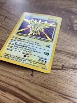Pokemon TCG Zapdos Base Set Holo Rare Card 16/102 WOTC Vintage - Image 3