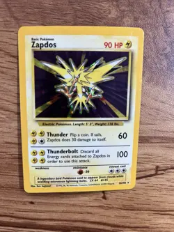Pokemon TCG Zapdos Base Set Holo Rare Card 16/102 WOTC Vintage - Image 4