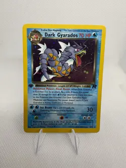 Pokemon TCG Dark Gyrados 1st Edition Rare Holo Card #8/82 Team Rocket LP - Image 1