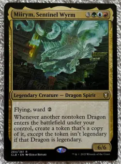 Magic The Gathering MIIRYM, SENTINEL WYRM #284 Battle For Baldur's Gate Rare - Image 1
