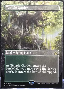 Temple Garden #300 Ravnica Remastered Borderless Regular Rare - Image 1