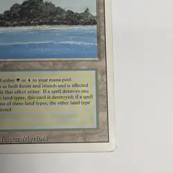 Tropical Island Dual Land (Revised Edition) Magic the Gathering MTG 1994 Rare MP - Image 4