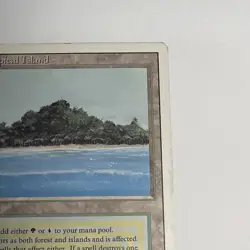 Tropical Island Dual Land (Revised Edition) Magic the Gathering MTG 1994 Rare MP - Image 5