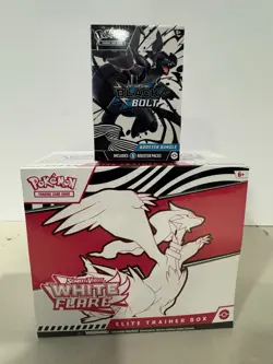 Pokemon White Flare ETB + Black Bolt Booster Bundle | Sealed Lot - Image 1