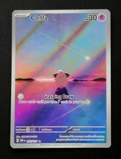 Pokemon TCG S&V Obsidian Flames Cleffa Illustration Rare OBF 202/197 NM/M Holo - Image 1