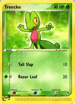 Pokemon TCG EX Ruby & Sapphire 76/109 Treecko HP - Image 1