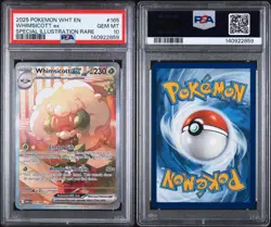 2025 POKEMON WHT EN-WHITE FLARE SPECIAL ILLUSTRATION RARE WHIMSICOTT EX PSA 10 - Image 3