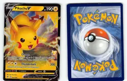 PIKACHU V 043/185 HOLO RARE V VIVID VOLTAGE POKEMON MP - Image 1