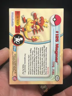2000 Topps Pokemon TV Animation Edition Series 3 Non Holo #126 Magmar - Image 3