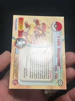 2000 Topps Pokemon TV Animation Edition Series 3 Non Holo #126 Magmar - Image 4
