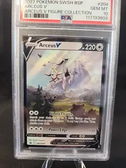 PSA 10 Arceus V #204 Figure Collection Pokemon Black Star Promo GEM MINT - Image 3
