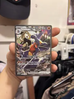 Pokemon TCG Cynthia's Garchomp EX Destined Rivals Special Illustration Rare NM - Image 1