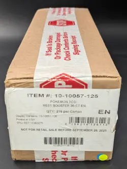 Pokemon Mega Evolution Base Set ME01 Enhanced Booster 6-Box Sealed Case #1 - Image 1