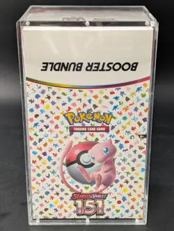 Pokemon 151 SV3.5 Booster Bundle Display Factory Sealed Case W/Acrylic Case - Image 1