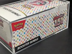 Pokemon 151 SV3.5 Booster Bundle Display Factory Sealed Case W/Acrylic Case - Image 4
