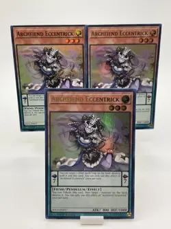 Yu-Gi-Oh! Archfiend Eccentrick RA04-EN017 Ultra Rare 1st Ed. X3 (Play set) - Image 2