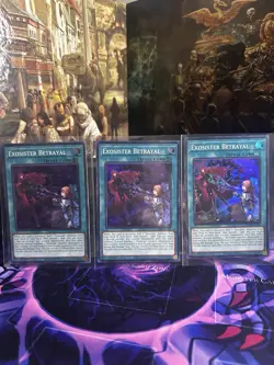 Yugioh! 3x Exosister Betrayal BPRO-EN066 Super Rare 1st Ed NM - Image 1