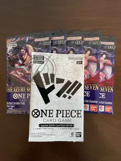One Piece The Azure Sea’s Seven OP-14 EB-04 5 Booster Pack & 1 DON Pack English - Image 1