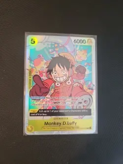 Monkey D. Luffy OP07-109 SR One Piece English Orginal With Error - Image 1