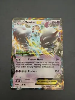 Pokemon Mewtwo EX TCG Ultra Rare Holo Card 61/162 XY Breakthrough (NM) Near Mint - Image 1