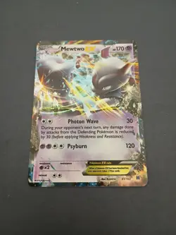Pokemon Mewtwo EX TCG Ultra Rare Holo Card 61/162 XY Breakthrough (NM) Near Mint - Image 2