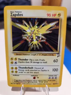 Pokemon TCG Zapdos Base Set 2 Holo Rare Card 20/130 Very good condition - Image 1