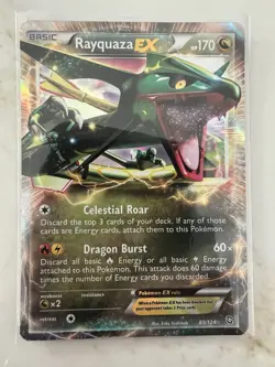 Rayquaza EX 85/124 - Dragons Exalted - Ultra Rare Holo - Pokemon Card NM/LP - Image 1