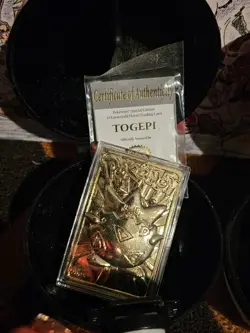 Pokemon Nintendo Burger King 1999 Gold plated 23kt plated card/ball set - Image 5