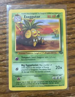 Pokemon TCG Exeggutor 35/64 Jungle Regular Non Holo LP Card - Image 1