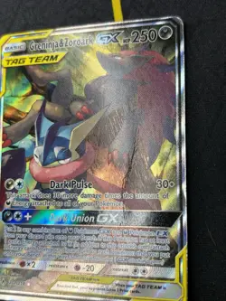 Greninja & Zoroark GX 201/214 - Unbroken Bonds Alternate Art Pokemon Card HP/MP - Image 3