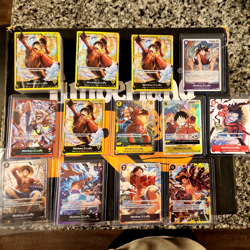 One Piece TCG English Luffy Card Collection Lot Of 13 - Image 1