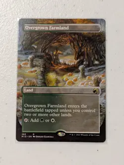 MTG Overgrown Farmland (Borderless) Innistrad: Midnight Hunt NM - Image 1