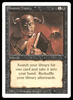 Magic the Gathering MTG Demonic Tutor Sorcery - Image 1