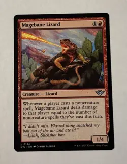 MTG Magebane Lizard - Outlaws of Thunder Junction LP - Image 1
