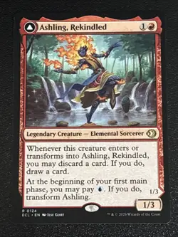 MTG Lorwyn Eclipsed Ashling, Rekindled 0124 NM Rare - Image 1