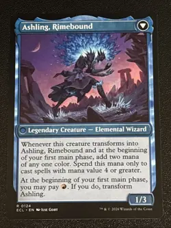 MTG Lorwyn Eclipsed Ashling, Rekindled 0124 NM Rare - Image 2