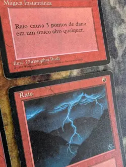 4x Lightning Bolt (Portuguese) - FBB - MTG - Image 4