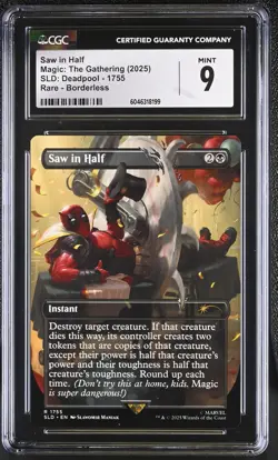 SAW IN HALF Secret Lair Rare CGC 9 MTG [Nostalgium] - Image 1