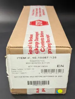 Pokemon Mega Evolution Base Set ME01 Enhanced Booster 6-Box Sealed Case #2 - Image 1