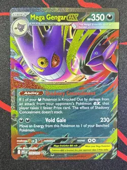 Mega Gengar ex 056/094 Mega Evolution Phantasmal Flames Pack Fresh Pokemon TCG - Image 1