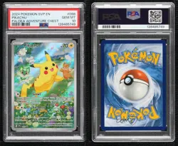 Pikachu (Paldea Adventure Chest) Holo Pokemon Scarlet & Violet Black Star PSA 10 - Image 3